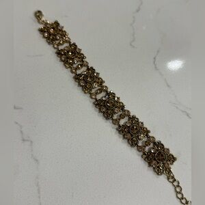 gold crystal bracelet